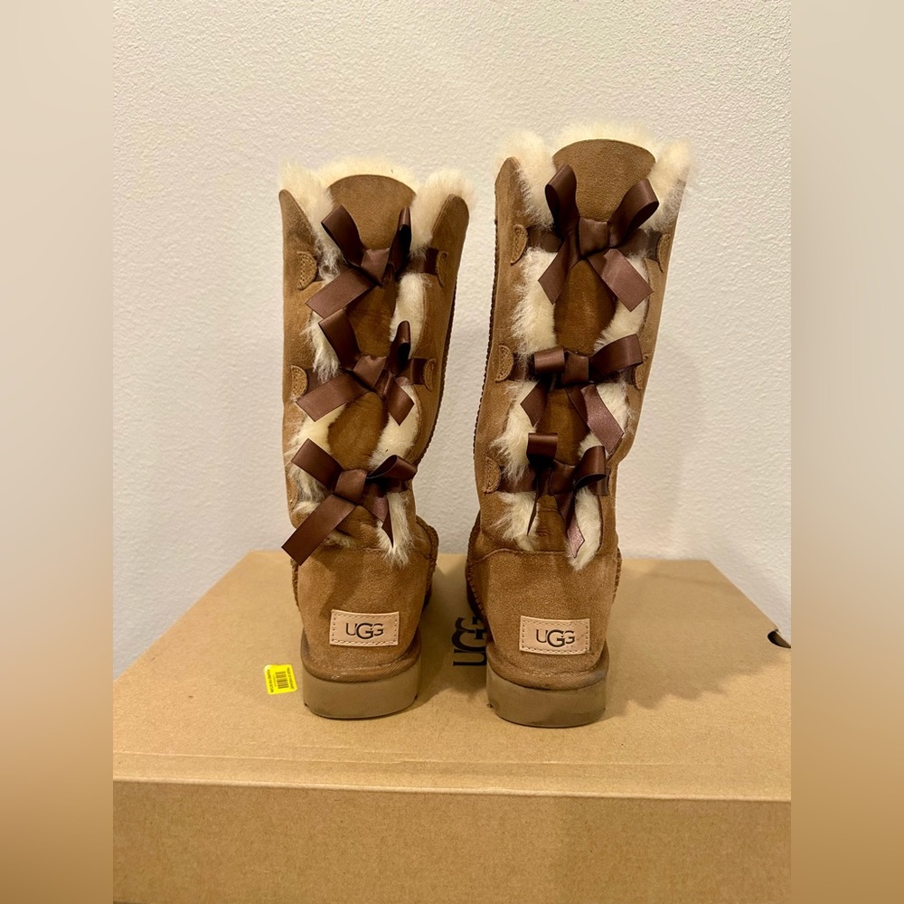 UGG Bailey Bow II Suede Tall Water-Resistant Boots